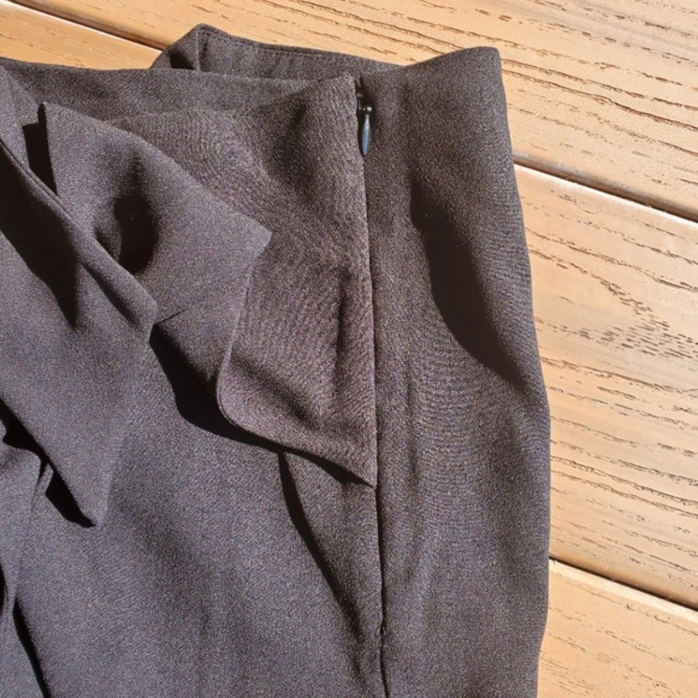 Express High Rise Cropped Culottes Pants Preppy Tie Waist Work Office Wide Leg 6 - Picture 6 of 9